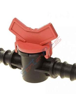 Кран для капельной трубки, проходной sl-011-4 тм santehplast