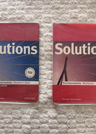 Комплект підручників з англійської мови oxford solutions pre-intermediate