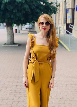 Комбінезон гірчично-жовтого кольору, розмір xs-s