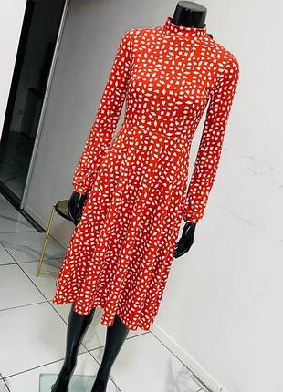 Платье миди boohoo с принтом, размер uk 10 (m)