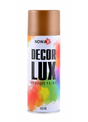 Краска акриловая nowax spray золотой металлик 450мл