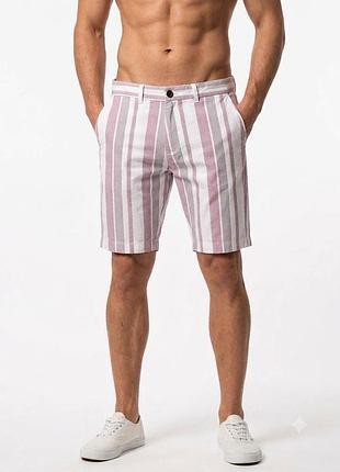 Чоловічі білі класичні шорти в смужку від burton menswear london