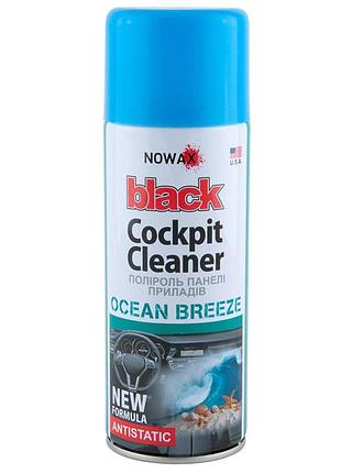 Поліроль для панелі приладів nowax cockpit cleaner spray океан, 450мл