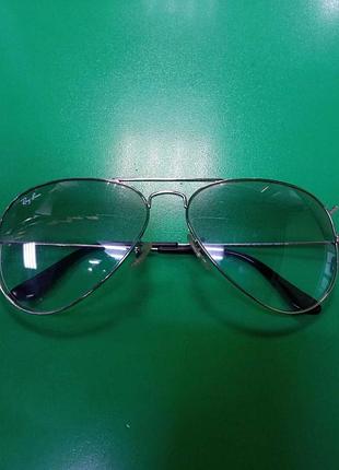Сонцезахисні окуляри б/у ray-ban aviator large metal rb 3025 003/3f 58 мм.