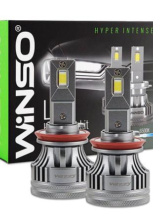 Автолампа winso led h8/h11/h16 12/24v 90вт 7000лм 6500k csp3970 2шт