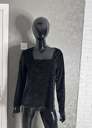 Вінтажна велюрова кофта