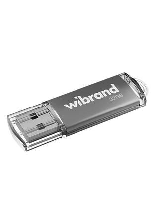Флешка юсб wibrand 32 gb cougar,usb flash drive 2.0 пам'ять 32 гб silver