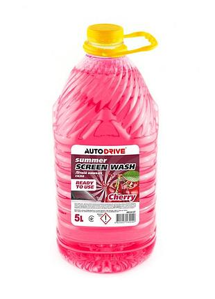 Омивач скла autodrive summer screen wash pet літній cherry готовий 5л