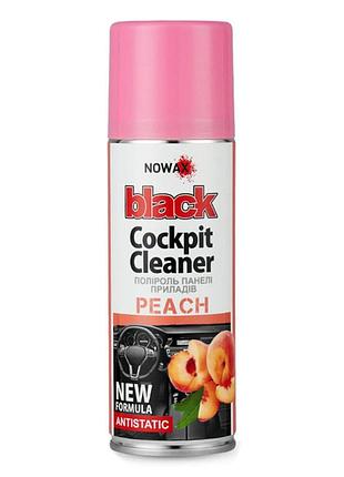 Полироль для панели приборов nowax cockpit cleaner spray персик, 200мл