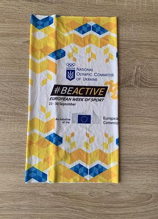 Шарф-бафф, створений для ініціативи «європейський тиждень спорту».