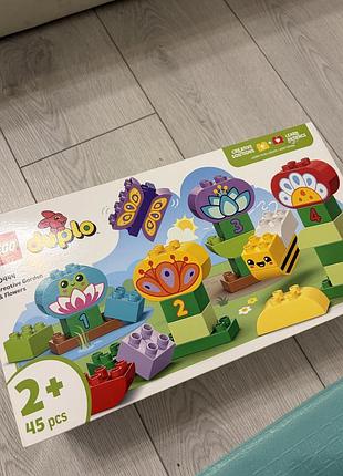 Конструктор lego duplo творчий сад і квіти для діток від 2 років