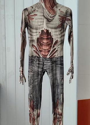 Костюм зомби для косплея, карнавала, хеллоуина. производитель morphsuits. на возраст 10-12 лет