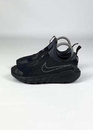 Кросівки nike flex runner 2 dj6038-001 оригінал чорні дитячі на хлопчика без шнурків на резинці легкі сітка розмір 35.5 / 22.5 см