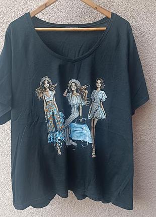 Балтанская футболка большого размера 100% cotton
