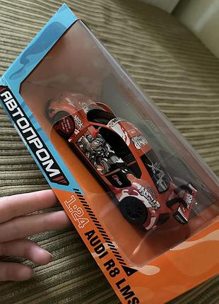 Детская игрушка автомодель автопром audi r8 lms оранжевая