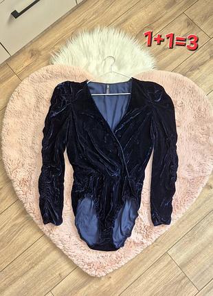 Велюровый женский боди zara
