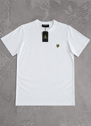 Футболка lyle &amp; scott белая мужская