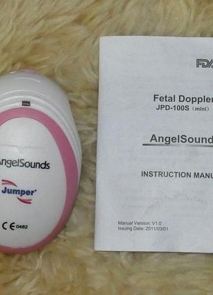 Сертифікований фетальний доплер angelsounds jpd-100s mini. оригінал