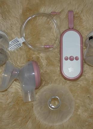 Электронный молокоотсос tommee tippee made for me (модель 1162). + бонус 2 новые бутылочки