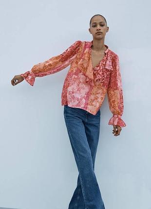 Шифонова блуза zara