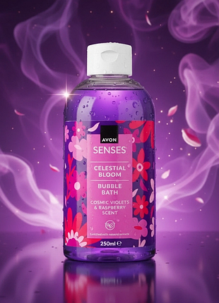 Піна для ванни фіалка та малина,250 мл avon /ейвон піна для ванни / гель