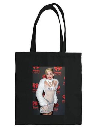 Сумка-шопер майлі сайрус miley cyrus (sh00017) чорний