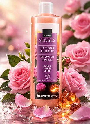 Гель крем для тела avon senses «романтический рассвет», 500 мл / эйвон гель
