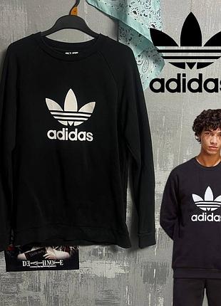 Кофта adidas черная лонгслив худи m