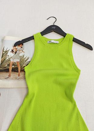 Платье рубчик zara 4