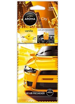 Ароматизатор aroma car city card vanilla сухой