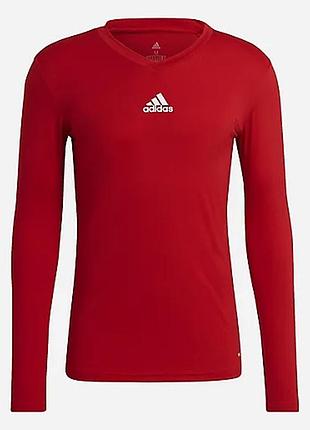 Темно-червоний лонгслів adidas