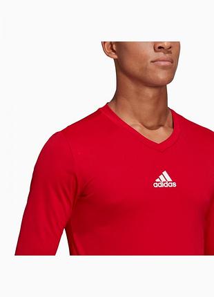 Темно-червоний лонгслів adidas 4