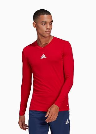 Темно-червоний лонгслів adidas 3