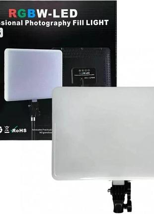 Прямоугольная rgb led лампа для студийного освещения pm-36 с пультом 36х25см