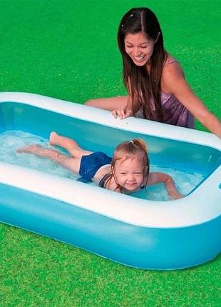 Надувний басейн intex 166 х 100 х 25 см 90 л blue