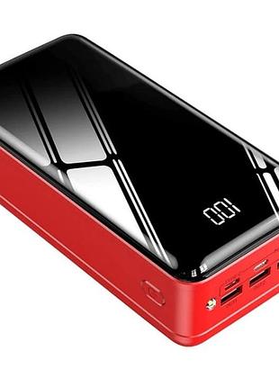 Потужний повербанк із ліхтариком та led-дисплеєм 50000 mah (2xusb, microusb, type-c), power bank