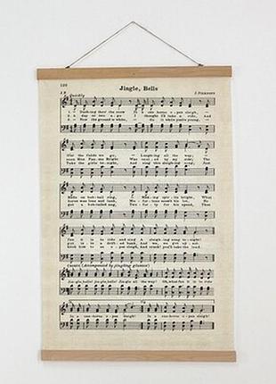 Тканинний постер на стіну jingle bells