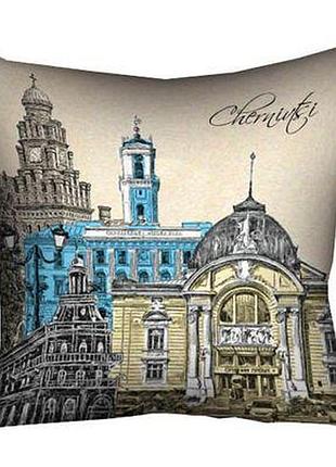 Подушка з принтом 40х40 см chernivtsi