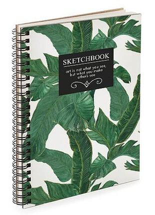 Блокнот sketchbook (прямокут.) листя