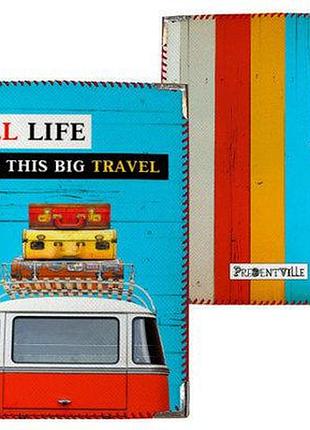Обкладинка на паспорт all life this big travel