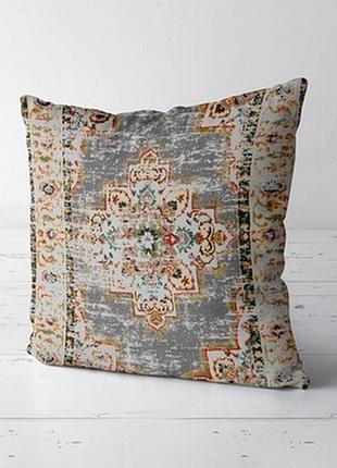 Подушка декоративна (soft) 45x45 см потертий перський візерунок