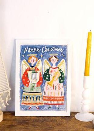 Постер у рамці a4 merry christmas