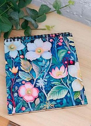 Блокнот sketchbook (квадрат) милі квіти