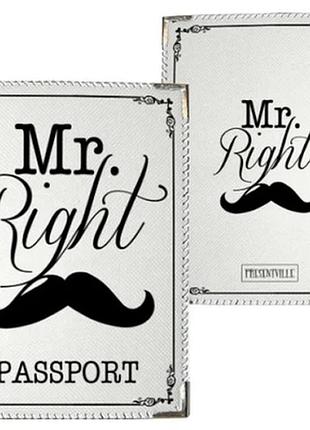 Обкладинка на паспорт mr. right