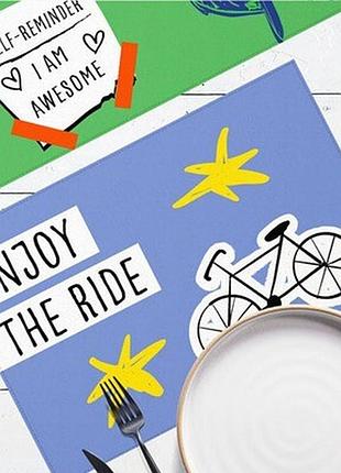 Серветки на стіл, 2шт enjoy the ride