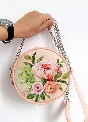 Сумка кругла tablet flowers bouquet