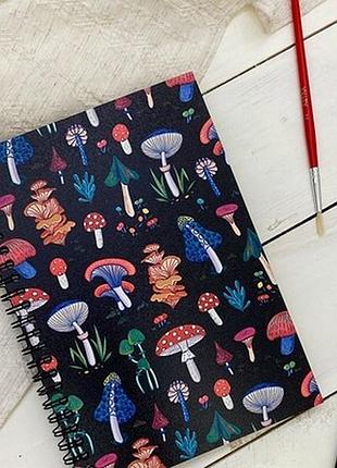 Блокнот sketchbook (прямокут.) грибочки