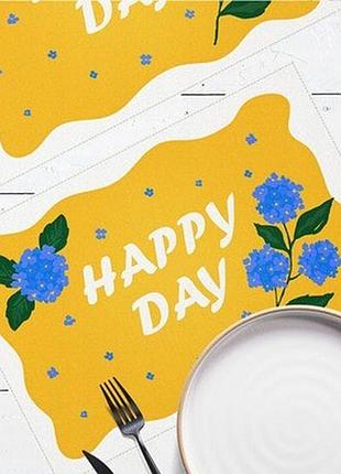 Серветки на стіл, 2шт happy day