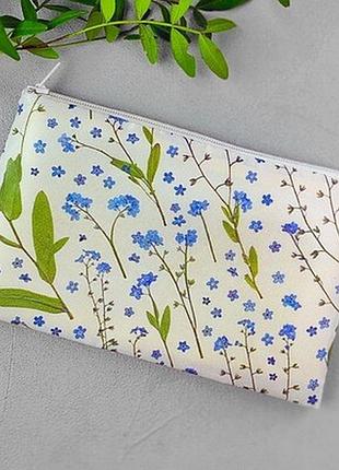 Жіноча косметичка мелкие цветочки