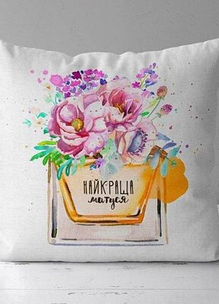 Подушка з принтом 40х40 см найкраща матуся